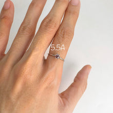 Load image into Gallery viewer, 3.5 mm. Round Cut Pink and Purple Tanzanian Sapphire Stacking Ring