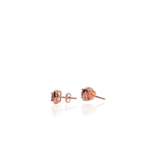 Load image into Gallery viewer, 6 mm. Round Cut Pink Brazilian Mystic Topaz with Cz Accents Earrings