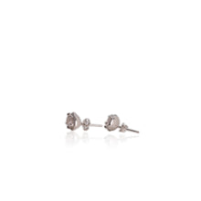 Load image into Gallery viewer, 6 x 9 mm. Pear Cut Pink African Rose Quartz with Cz Halo Earrings