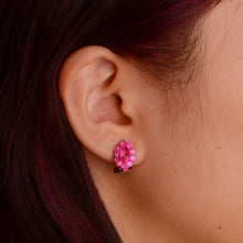Load image into Gallery viewer, 4 x 8 mm. Marquise Cut Pink Brazilian Mystic Topaz Cluster Earrings