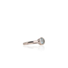 Load image into Gallery viewer, 7 mm. Round Cut Sky Blue Brazilian Topaz Ring