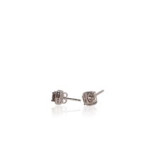 Load image into Gallery viewer, 5 mm. Cushion Cut Red Mozambican Garnet with Cz Halo Earrings