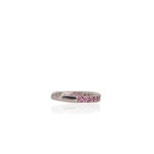 Load image into Gallery viewer, 2.5 mm. Round Cut Purple African Rhodolite Garnet Cluster Ring