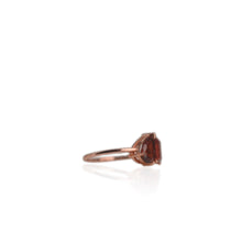 Load image into Gallery viewer, 6 x 9 mm. Pear Cut Red African Garnet Ring