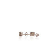 Load image into Gallery viewer, 6 mm. Cushion Cut Yellow Brazilian Citrine Earrings