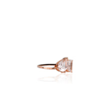Load image into Gallery viewer, 6 x 9 mm. Pear Cut White Brazilian Topaz Ring