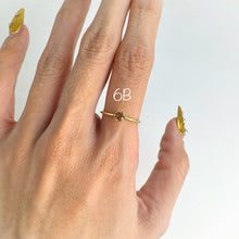 Load image into Gallery viewer, 4 mm. Round Cut Multi-coloured Tanzanian Sapphire Stacking Ring