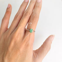 Load image into Gallery viewer, 5 x 7 mm. Oval Cut Green Brazilian Emerald Ring