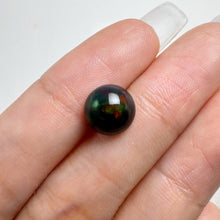 Load image into Gallery viewer, 9 mm. Round Cabochon Black Ethiopian Opal