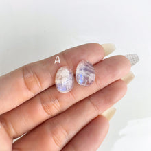 Load image into Gallery viewer, Pair of 10 x 14 mm. Freeform Cut White Indian Moonstone