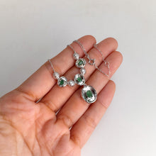Load image into Gallery viewer, 4 x 6 mm. Oval Cut Green Brazilian Emerald Necklace