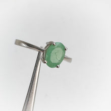 Load image into Gallery viewer, 5 x 7 mm. Oval Cut Green Brazilian Emerald Ring