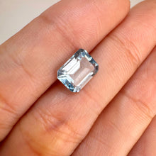 Load image into Gallery viewer, 6.5 x 8.5 mm. Octagon Cut Sky Blue Brazilian Topaz