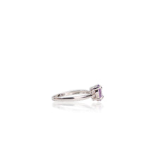 Load image into Gallery viewer, 6 x 8 mm. Oval Cut Purple Brazilian Amethyst Ring