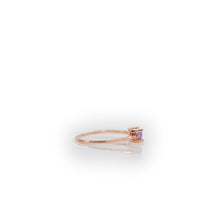 Load image into Gallery viewer, 3 x 6 mm. Baguette Cut Purple Brazilian Amethyst Ring