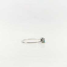 Load image into Gallery viewer, 3 x 6 mm. Baguette Cut London Blue Brazilian Topaz Ring