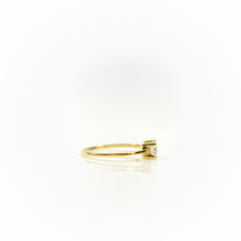 Load image into Gallery viewer, 3 x 6 mm. Baguette Cut White Brazilian Topaz Ring