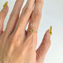 Load image into Gallery viewer, 4 mm. Round Cut Multi-coloured Tanzanian Sapphire Stacking Ring
