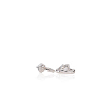 Load image into Gallery viewer, 8 mm. Heart Cut White Brazilian Topaz Earrings
