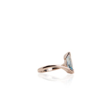 Load image into Gallery viewer, 6 x 12 mm. Marquise Cut Sky Blue Brazilian Topaz Ring
