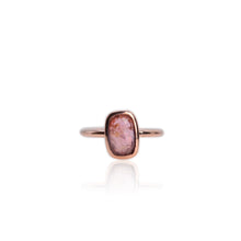 Load image into Gallery viewer, Handmade 11 mm. Freeform Rose Cut  Pink Brazilian Tourmaline Ring
