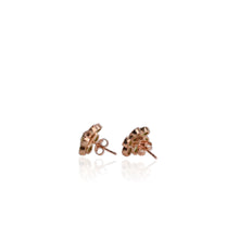 Load image into Gallery viewer, 3.5 mm. Round Cut Green Pakistani Peridot Cluster Earrings
