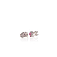Load image into Gallery viewer, 4 x 8 mm. Marquise Cut Pink Brazilian Mystic Topaz Cluster Earrings
