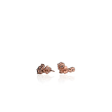 Load image into Gallery viewer, 5 mm. Round Cut London Blue Brazilian Topaz and Sapphire Drop Earrings
