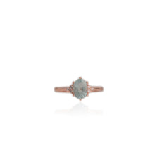 Load image into Gallery viewer, 6 x 8 mm. Oval Cut Green Brazilian Emerald with Cz Accents Ring

