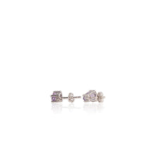 Load image into Gallery viewer, 5 x 7 mm. Pear Cut Purple Brazilian Amethyst Earrings
