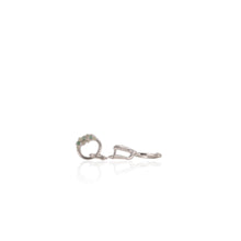 Load image into Gallery viewer, 3 mm. Round Cut Green Brazilian Emerald and Peridot Drop Earrings
