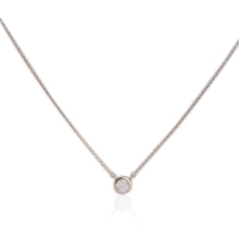 Load image into Gallery viewer, 6.5 mm. Round Cut White Indian Moonstone Necklace
