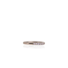 Load image into Gallery viewer, 2 mm. Round Cut Blue Violet Tanzanite Half Eternity Ring
