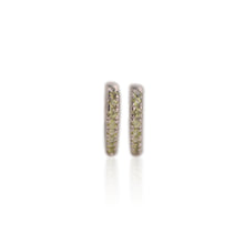 Load image into Gallery viewer, 2 mm. Round Cut Green Pakistani Peridot Cluster Earrings
