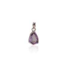 Load image into Gallery viewer, 12  x 17 mm. Fancy Cut Purple Brazilian Amethyst Pendant
