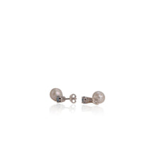 Load image into Gallery viewer, 9 mm. Freshwater Pearl, Topaz, Amethyst and Sapphire Drop Earrings
