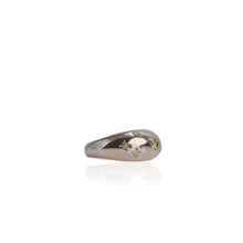Load image into Gallery viewer, 3 mm. Round Cut Green Pakistani Peridot Cluster Ring
