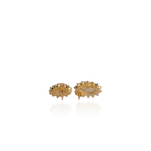 Load image into Gallery viewer, 10 x 14 mm. Oval Cut Yellow Brazilian Citrine with Topaz Accents Earrings
