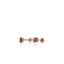 Load image into Gallery viewer, 5 mm. Cushion Cut Purple African Rhodolite Garnet Earrings
