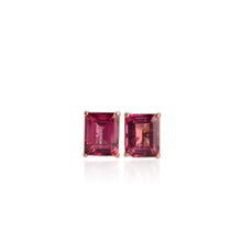 Load image into Gallery viewer, 8 x 10 mm. Octagon Cut Pink Brazilian Mystic Topaz Earrings (Blemished)

