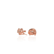 Load image into Gallery viewer, 7 x 9 mm. Oval Cut Yellow Brazilian Beryl with Cz Accents Earrings
