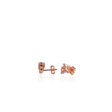 Load image into Gallery viewer, 5 x 7 mm. Pear Cut Multi-coloured Nigerian Tourmaline Cluster Earrings
