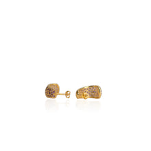 Load image into Gallery viewer, 2 mm. Round Cut Purple Brazilian Amethyst Cluster Earrings
