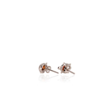 Load image into Gallery viewer, 5 x 7 mm. Oval Cut Orange Brazilian Citrine Turtle Earrings
