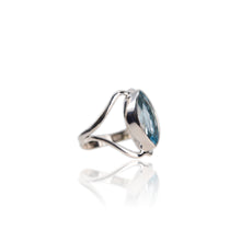 Load image into Gallery viewer, 8 x 16 mm. Marquise Cut Sky Blue Brazilian Topaz Ring
