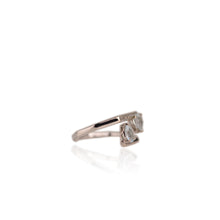 Load image into Gallery viewer, 4 x 6 mm. Pear Cut Sky Blue Brazilian Topaz Open Ring
