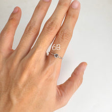 Load image into Gallery viewer, 3.5 mm. Round Cut Pink and Purple Tanzanian Sapphire Stacking Ring
