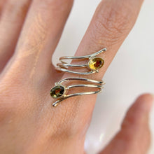 Load image into Gallery viewer, Handmade 4 x 6 mm. Oval Cut Yellow Brazilian Citrine Open Ring
