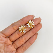 Load image into Gallery viewer, 3 x 6 mm. Marquise Cut Yellow Brazilian Citrine Flower Earrings
