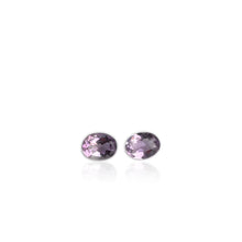 Load image into Gallery viewer, Pair of 7 x 9 mm. Oval Cut Purple Brazilian Amethyst
